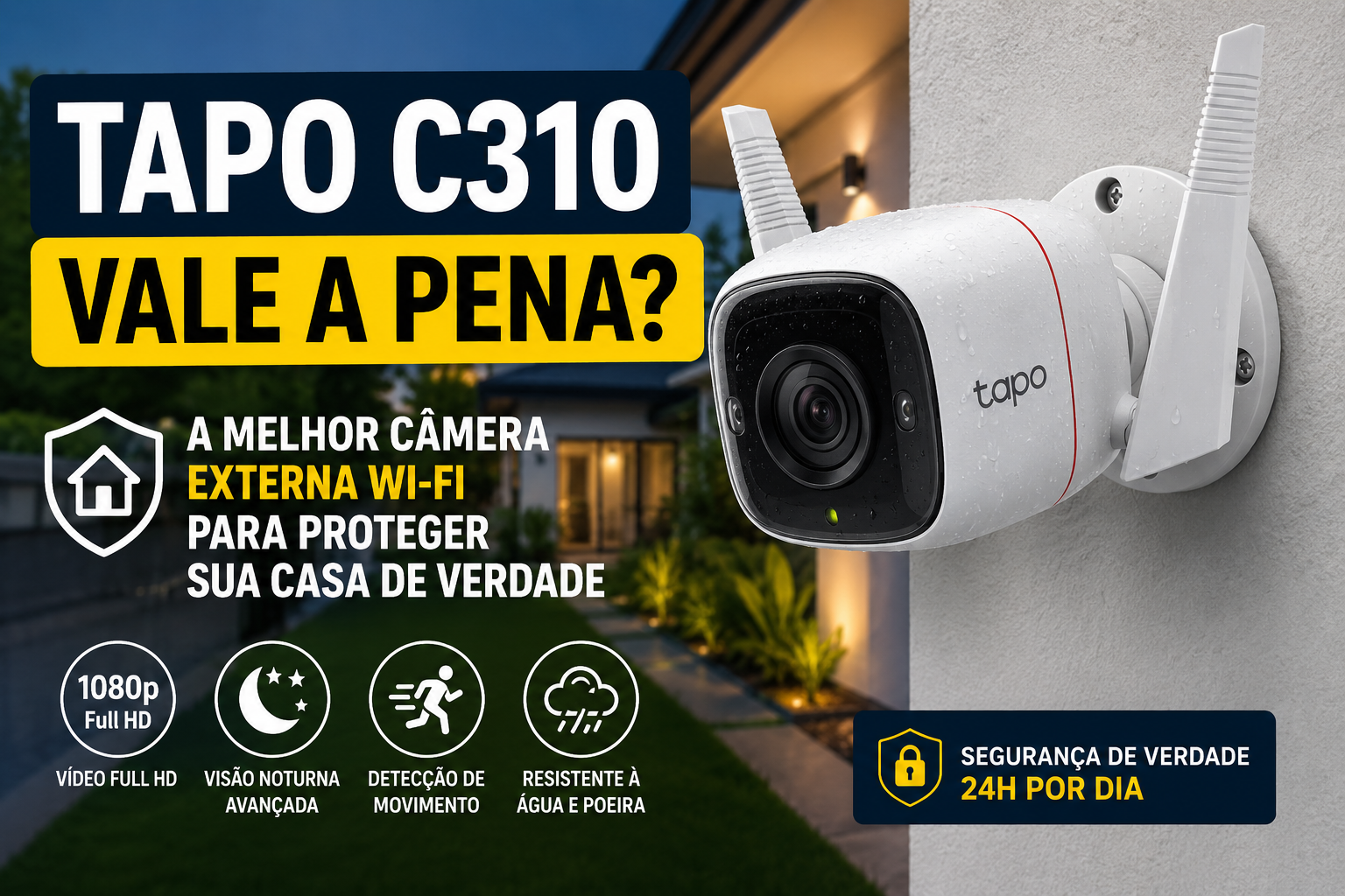 Câmera de segurança TP-Link Tapo C310