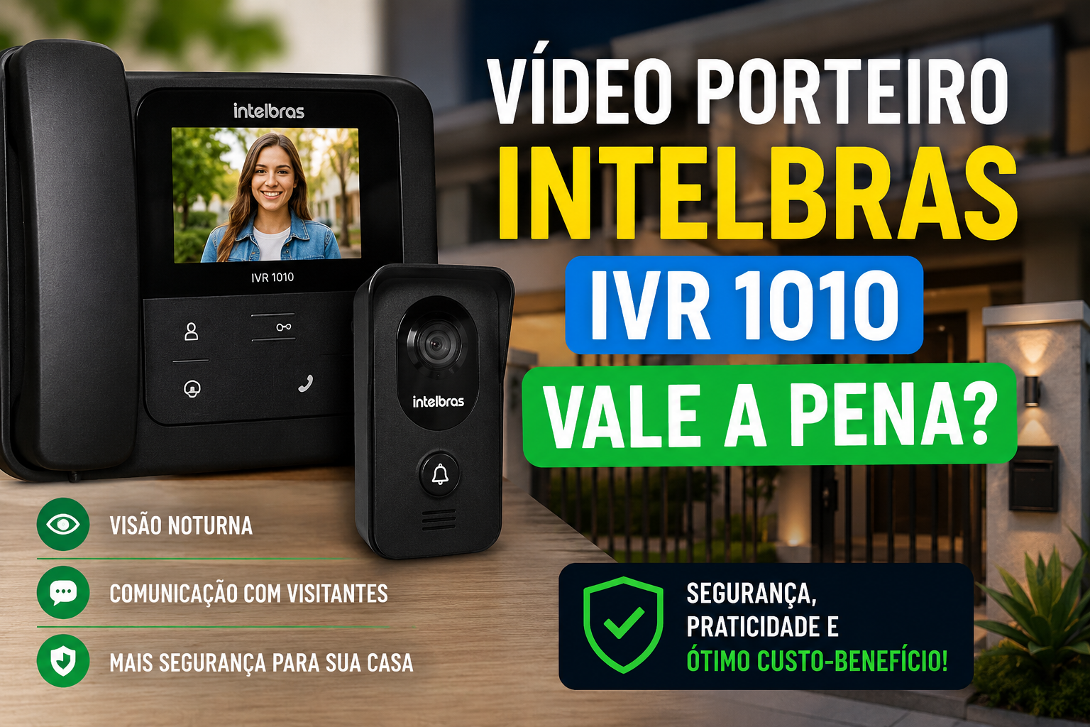 Vídeo Porteiro Intelbras IVR 1010