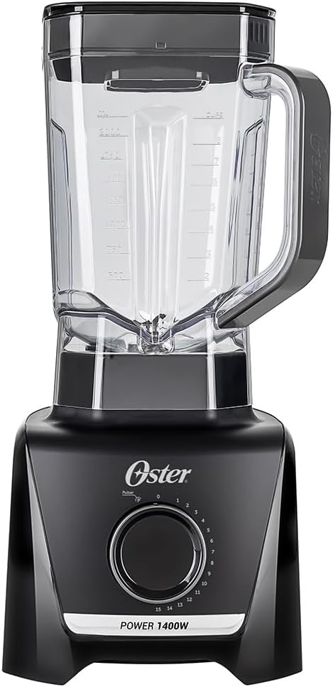 🥤 Liquidificador Oster 1400 Full 3,2L Preto com alta potência para bebidas e alimentos