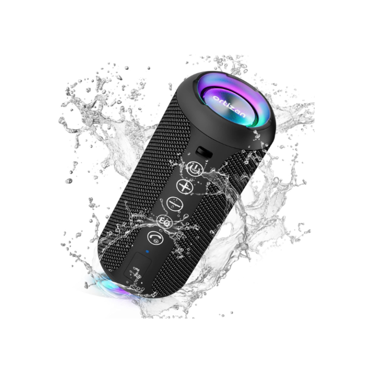 🔊 Ortizan Bluetooth Portátil – Som Potente, RGB e 30h de Reprodução