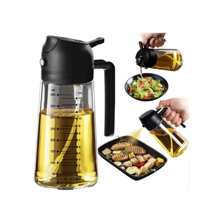 🥄 Pulverizador de Azeite 470ml 2 em 1