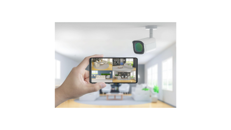 Sistema de câmera de segurança integrado à Alexa com monitoramento em casa inteligente pelo celular