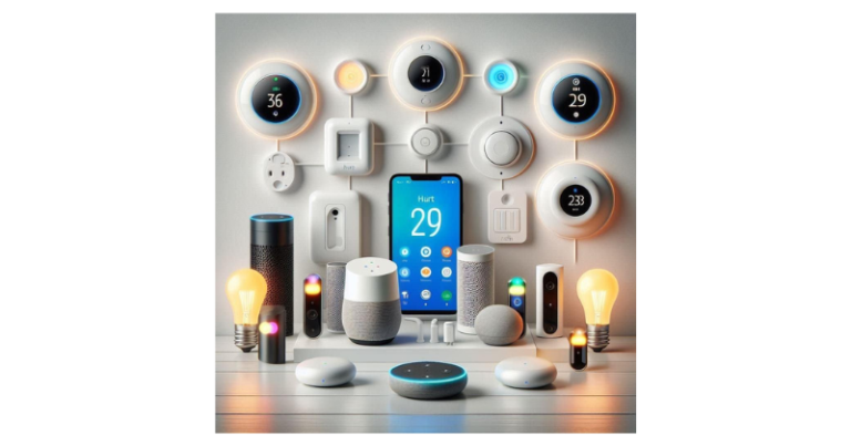 Sensor de presença acionando iluminação automática em corredor de casa inteligente para economia de energia