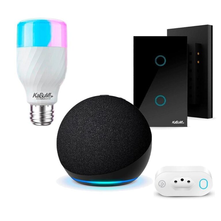 Echo Dot 5ª geração com Alexa para automação residencial e casa inteligente