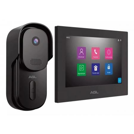 Vídeo porteiro AGL Wi-Fi instalado em casa com controle via aplicativo